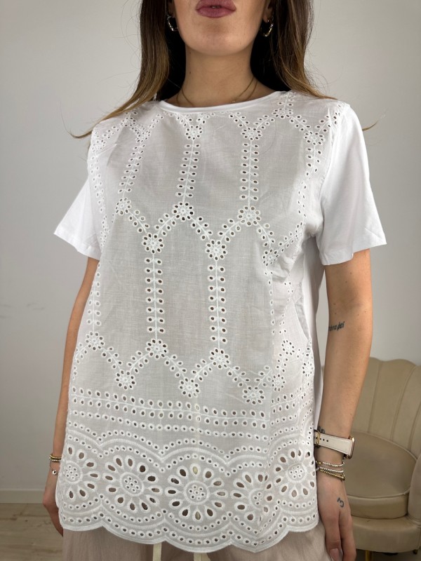 T-SHIRT PLESY BIANCO T-SHIRT PLESY BIANCO