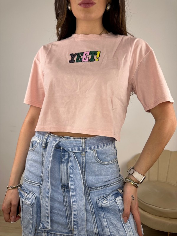 T-SHIRT YEET ROSA T-SHIRT YEET ROSA