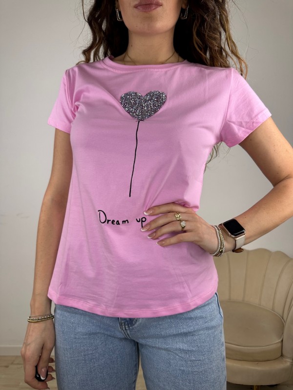 T-SHIRT DREAM UP ROSA T-SHIRT DREAM UP ROSA