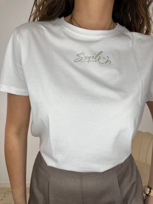 T-SHIRT SMILE BIANCA T-SHIRT SMILE BIANCA