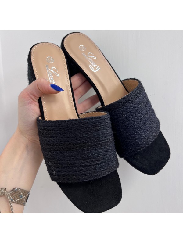 SABOT CORDA SAMANTHA NERO SABOT CORDA SAMANTHA NERO