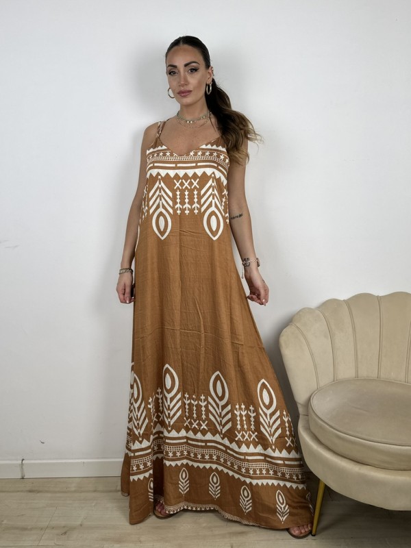 LONG DRESS KIMBLY CAMEL LONG DRESS KIMBLY CAMEL