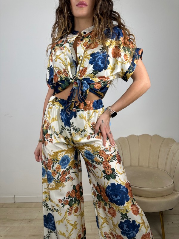 CO ORD SET ORIENTAL BLU CO ORD SET ORIENTAL BLU