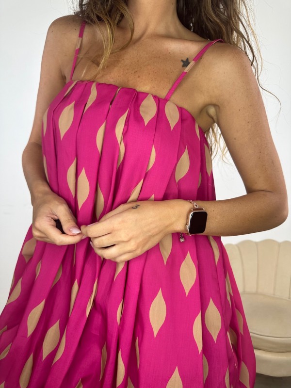 DRESS LUMINA LUCKY FUCSIA DRESS LUMINA LUCKY FUCSIA