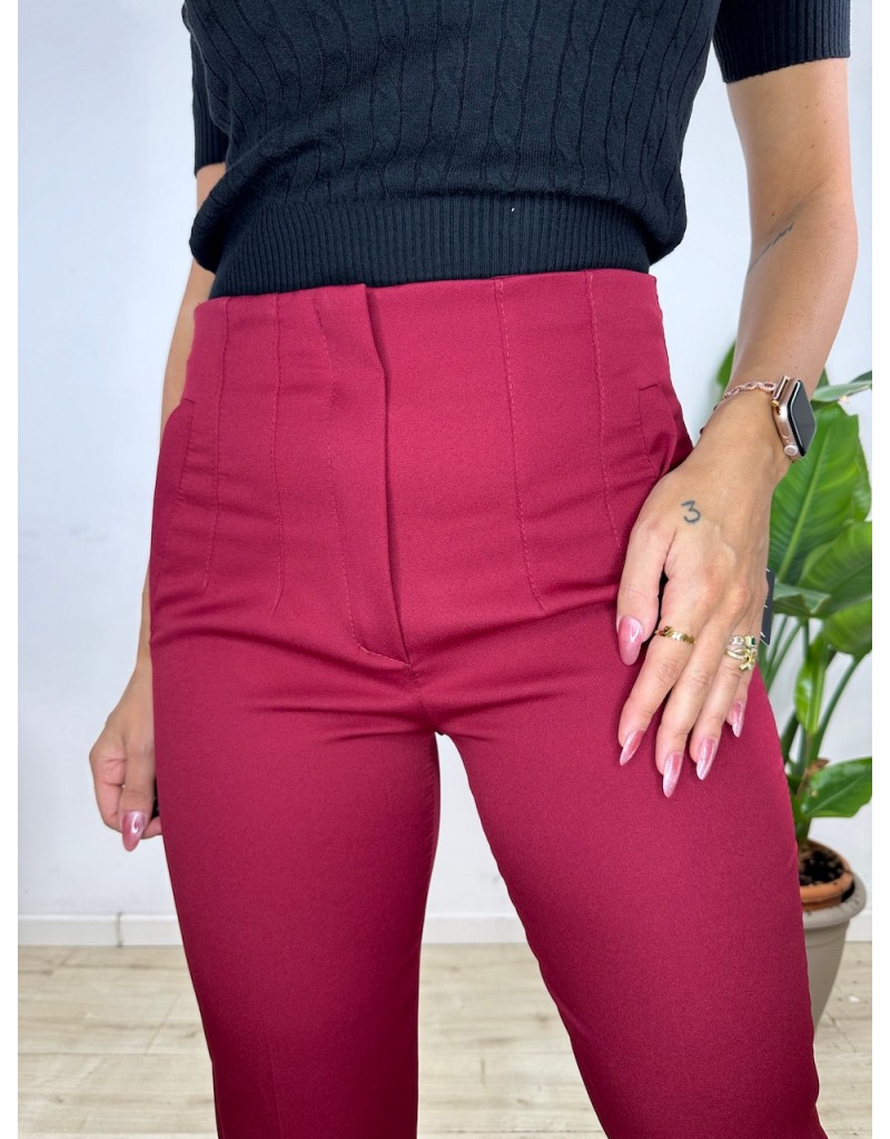 PANTALONI ZARAMODEL BORDEAUX