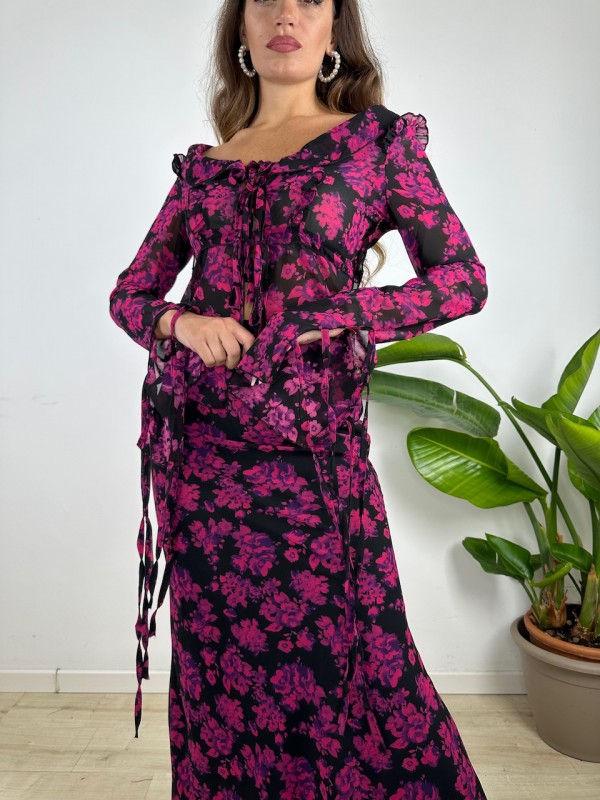 CO ORD SET CLARA FIORI FUCSIA CO ORD SET CLARA FIORI FUCSIA