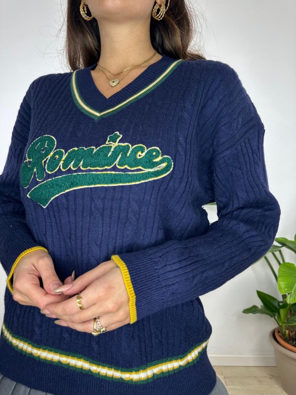 PULL ROMANCE BLU PULL ROMANCE BLU