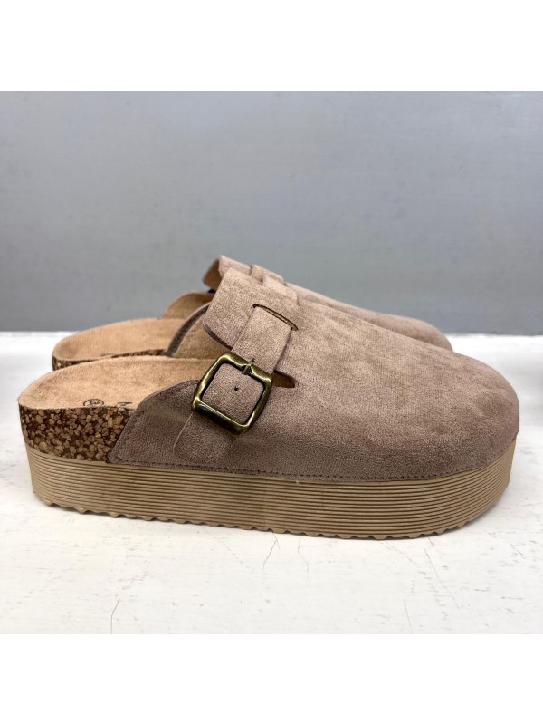 MULE SCAMOSCIATO BEIGE MULE SCAMOSCIATO BEIGE