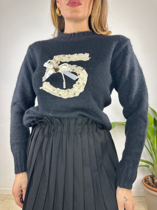 PULLOVER CAMILLA NERO PULLOVER CAMILLA NERO