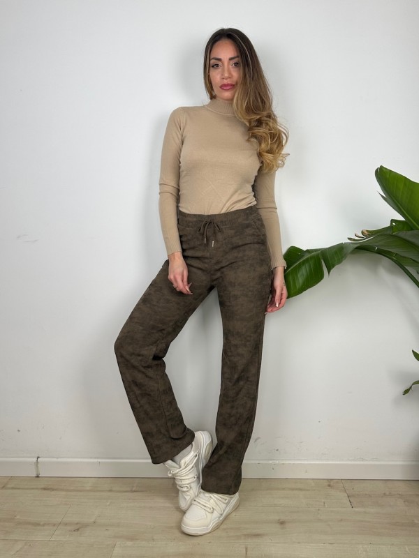 PANTALONI JOGGERS SFUMATO MARRONE PANTALONI JOGGERS SFUMATO MARRONE