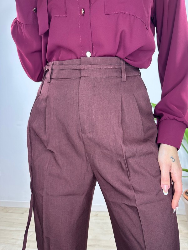 PANTALONI CLOE BORDEAUX PANTALONI CLOE BORDEAUX