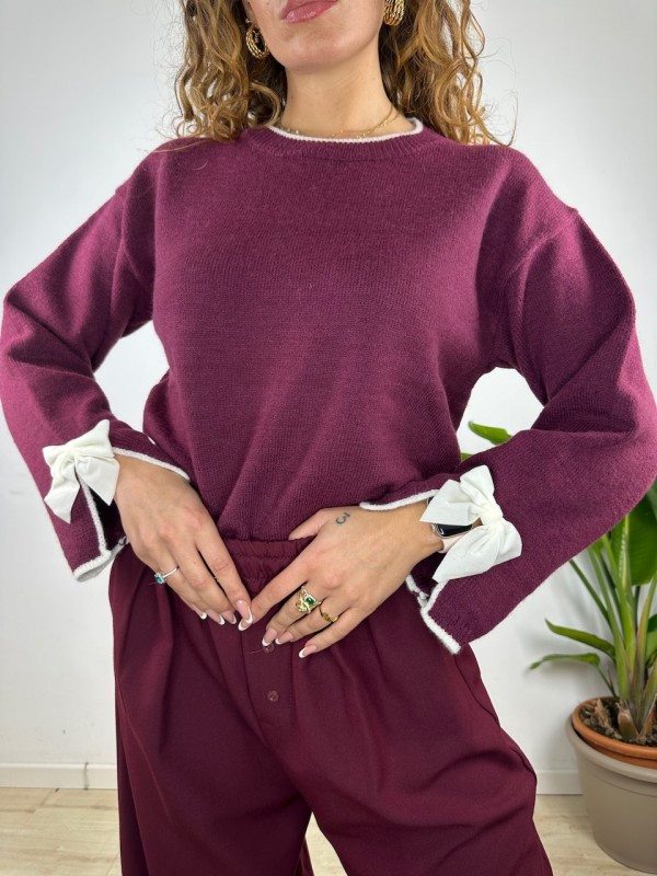 PULLOVER CHARME BORDEAUX PULLOVER CHARME BORDEAUX
