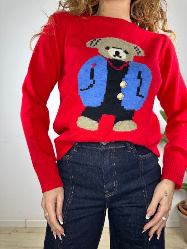 PULLOVER URSULA ROSSO PULLOVER URSULA ROSSO