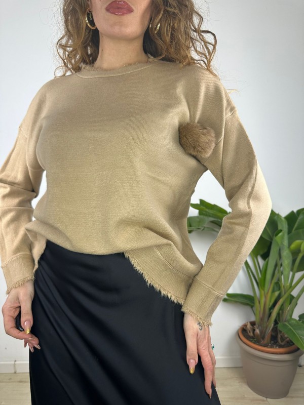 PULLOVER PON PON CAMEL PULLOVER PON PON CAMEL