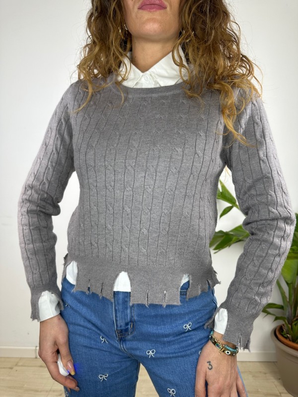 PULLOVER LISAY GRIGIO PULLOVER LISAY GRIGIO