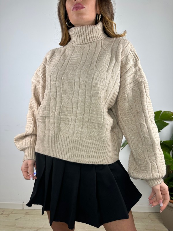 PULLOVER CLAUDIA BEIGE PULLOVER CLAUDIA BEIGE