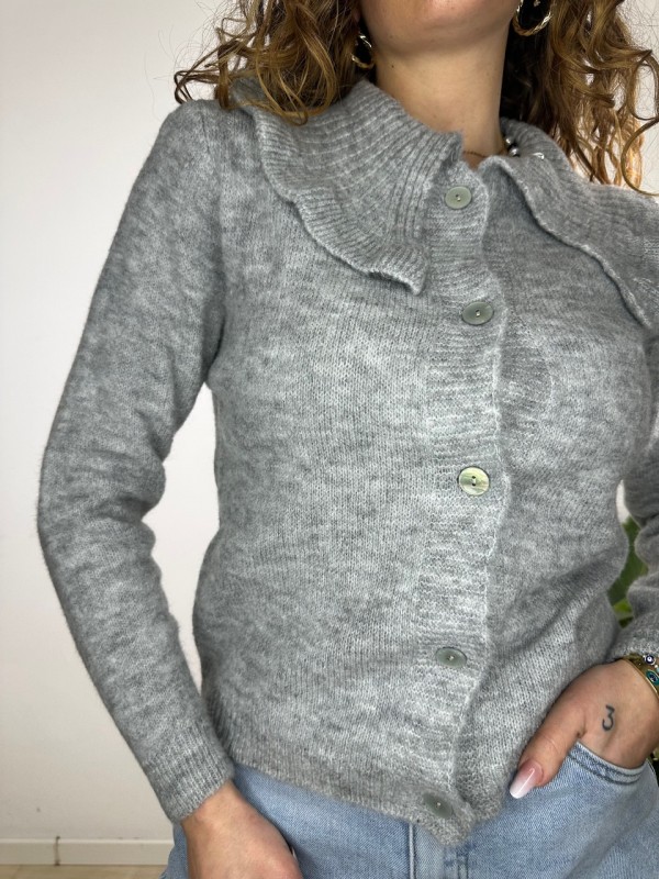 CARDIGAN SOLY GRIGIO CARDIGAN SOLY GRIGIO