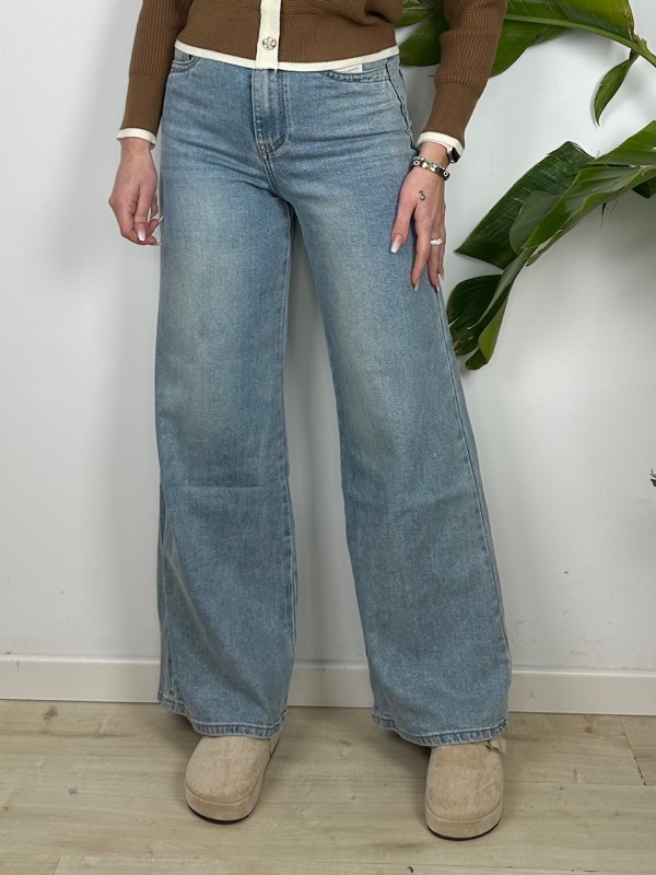 JEANS PALAZZO FIT MEDIO CHIARO JEANS PALAZZO FIT MEDIO CHIARO