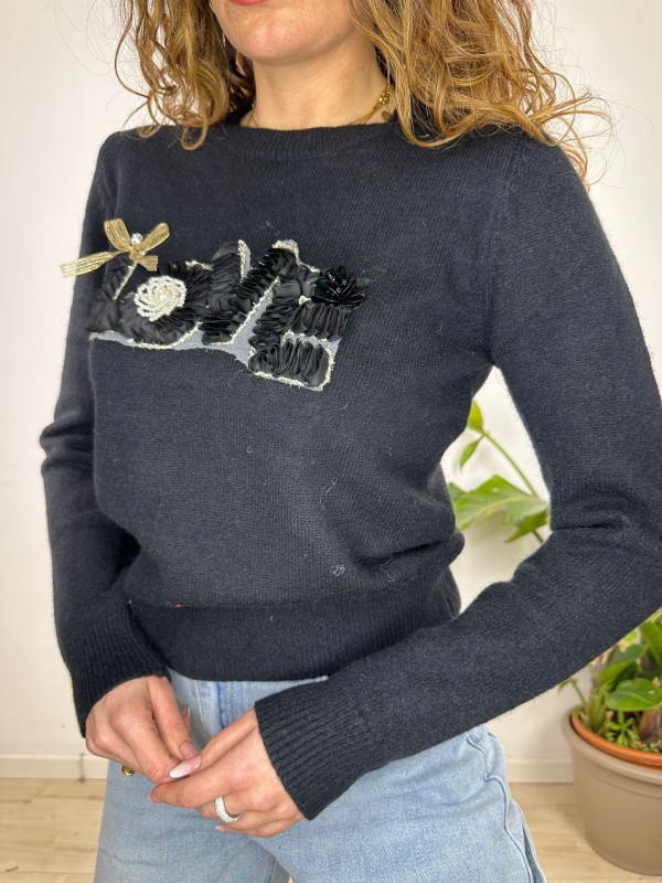 PULLOVER LOVE NEW NERO PULLOVER LOVE NEW NERO