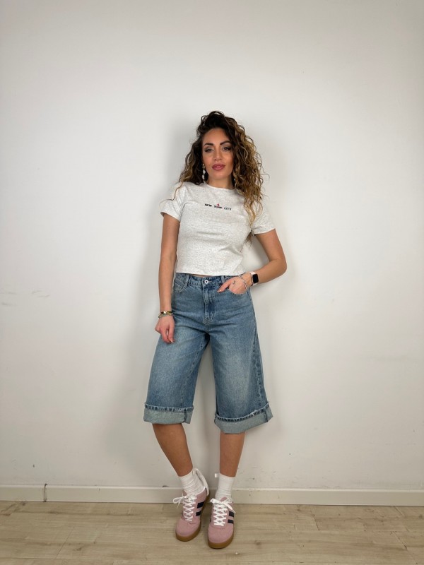 BERMUDA DENIM PIEGONE BERMUDA DENIM PIEGONE