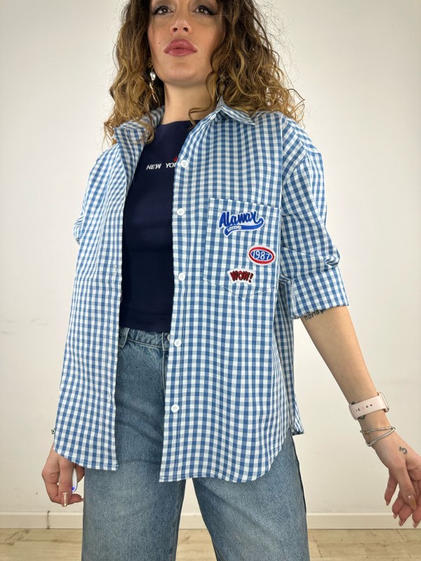 CAMICIA WOW BLU CAMICIA WOW BLU