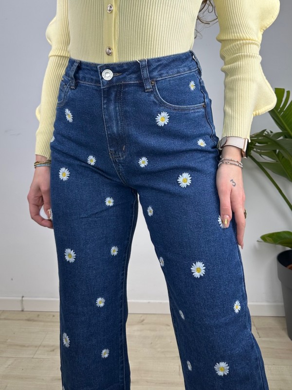 JEANS WIDE LEG MARGHERITE JEANS WIDE LEG MARGHERITE