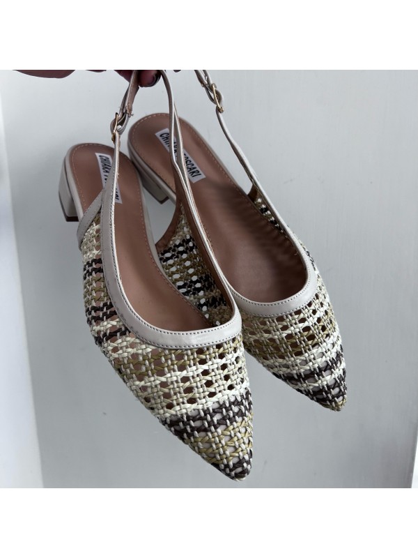 SLINGHBACK BASSO BEIGE SLINGHBACK BASSO BEIGE