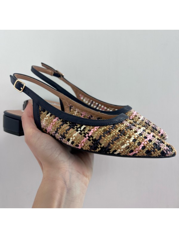 SLINGHBACK BASSO BLU SLINGHBACK BASSO BLU