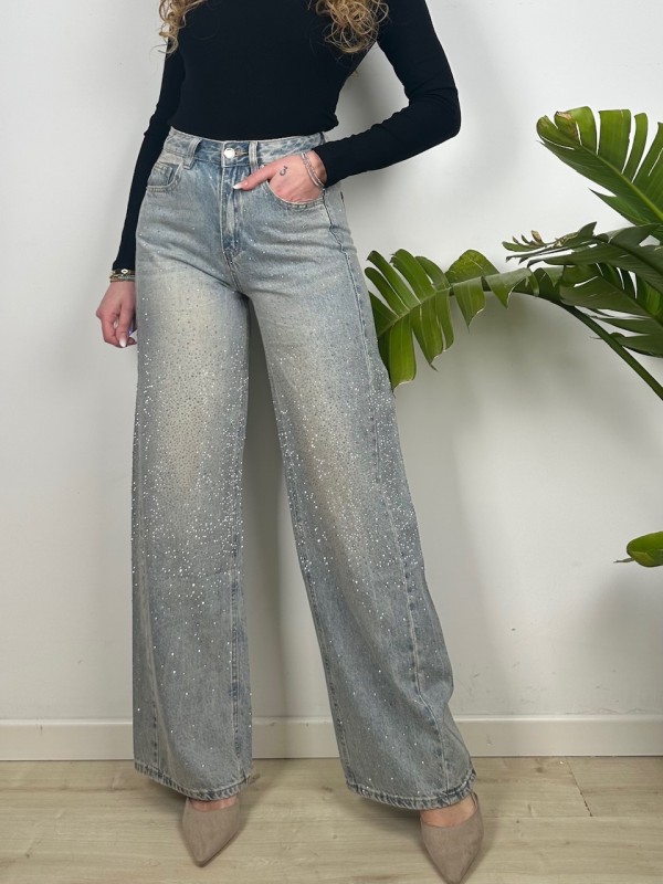 JEANS SèSè WIDE LEG BRILLANT JEANS SèSè WIDE LEG BRILLANT