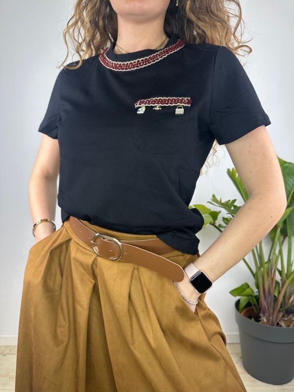 T-SHIRT MICOL NERA T-SHIRT MICOL NERA