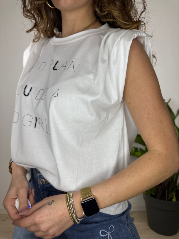 T-SHIRT CANOTTA GRESY BIANCA T-SHIRT CANOTTA GRESY BIANCA