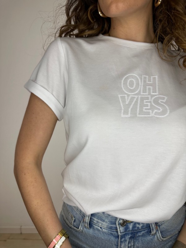 T-SHIRT OH YES BIANCA T-SHIRT OH YES BIANCA
