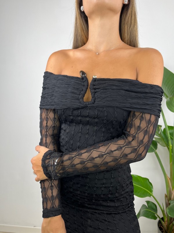 LONG DRESS MANUELA NERO LONG DRESS MANUELA NERO