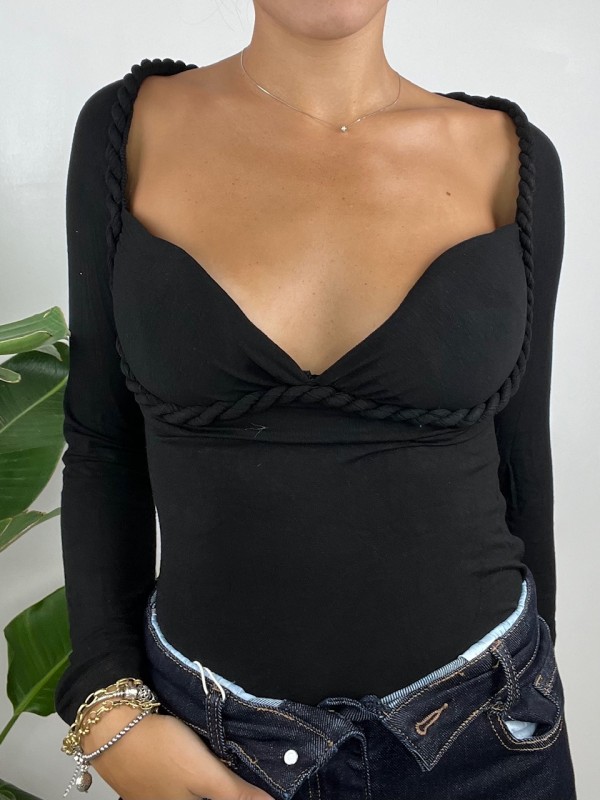 MAGLIA GENEVIEVE NERA MAGLIA GENEVIEVE NERA