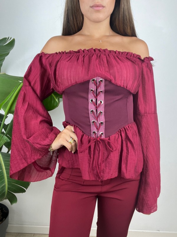BLUSA MARLEN BORDEAUX BLUSA MARLEN BORDEAUX