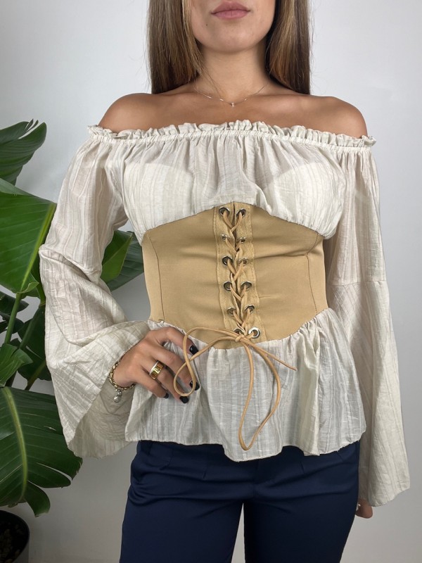 BLUSA MARLEN BEIGE BLUSA MARLEN BEIGE