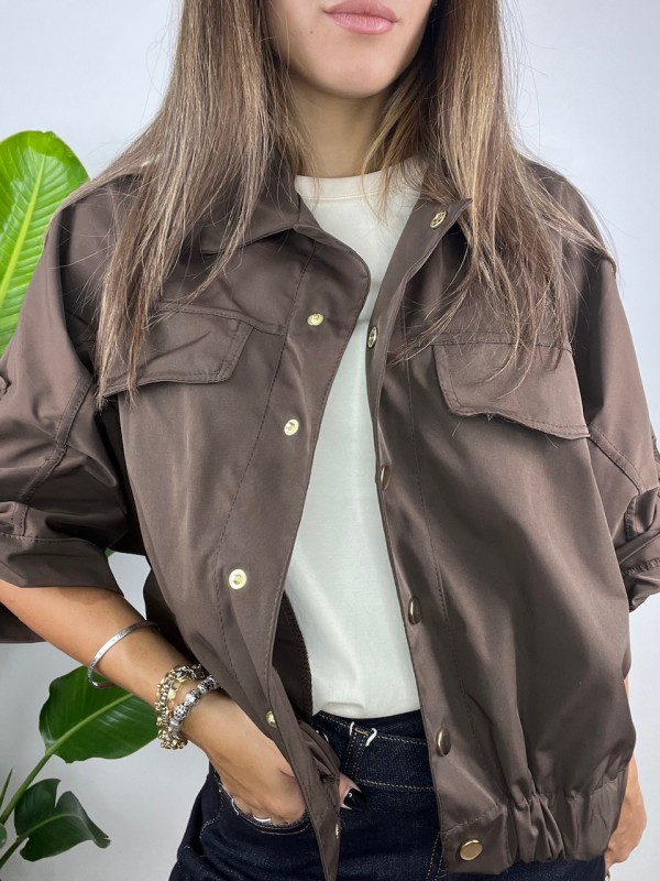 GIUBBINO ANTIVENTO GLOS MARRONE GIUBBINO ANTIVENTO GLOS MARRONE