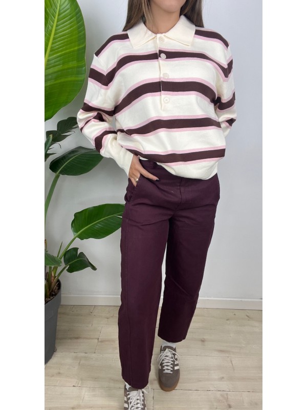 PANTALONI SORAYA BORDEAUX PANTALONI SORAYA BORDEAUX