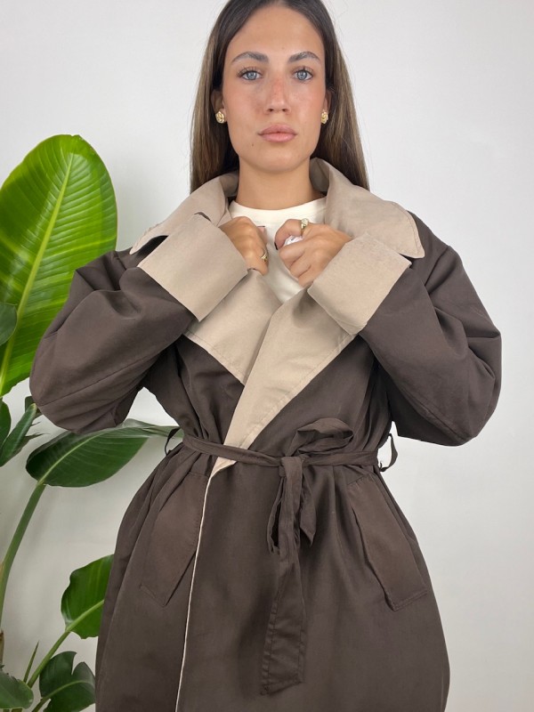 TRENCH DALILA MARRONE TRENCH DALILA MARRONE