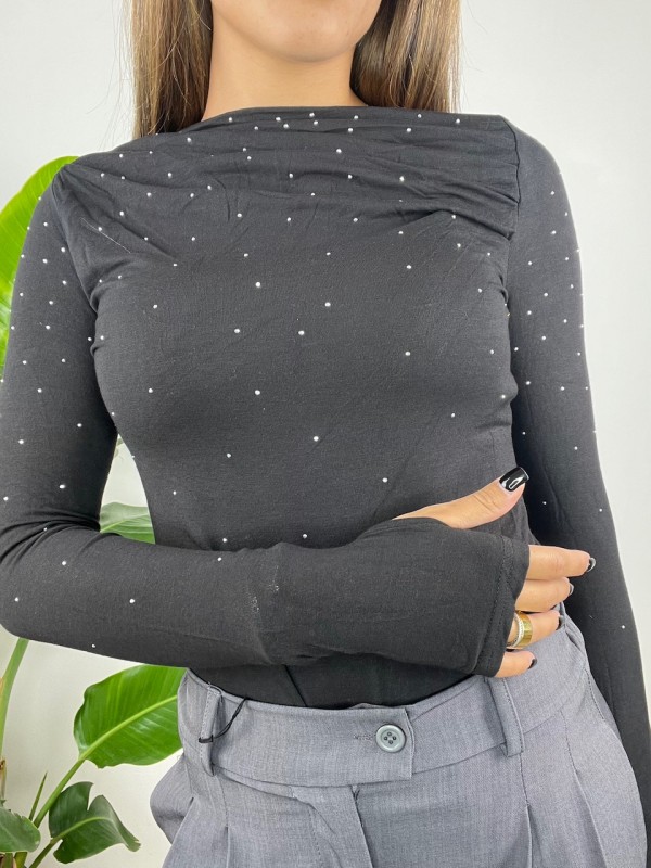 MAGLIA VALERIA NERA MAGLIA VALERIA NERA