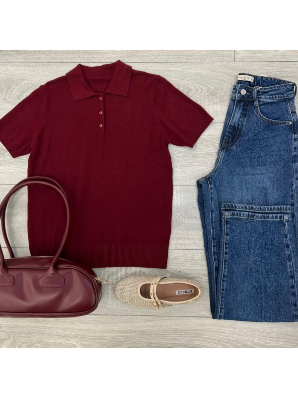 POLO SIMPLY MORBIDA BORDEAUX POLO SIMPLY MORBIDA BORDEAUX