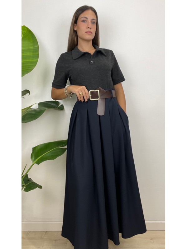 LONG DRESS PAOLA BLU LONG DRESS PAOLA BLU