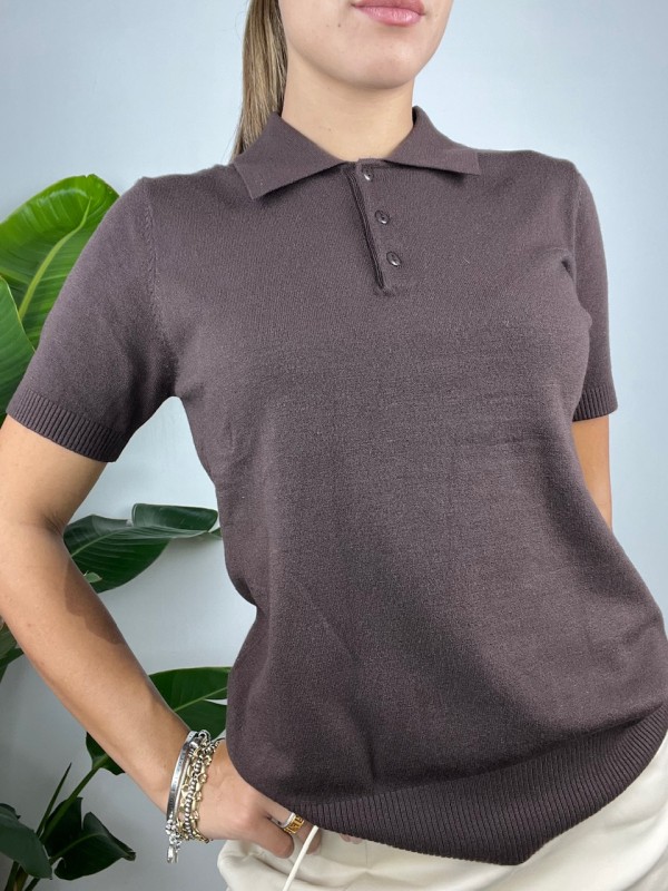 POLO SIMPLY MORBIDA MARRONE POLO SIMPLY MORBIDA MARRONE