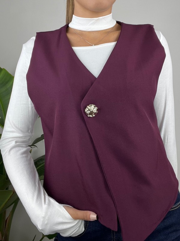 GILET NICOLE WINE GILET NICOLE WINE