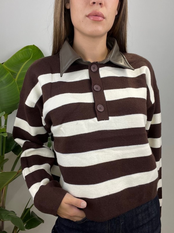 PULLOVER POLO RIGHE PULLOVER POLO RIGHE