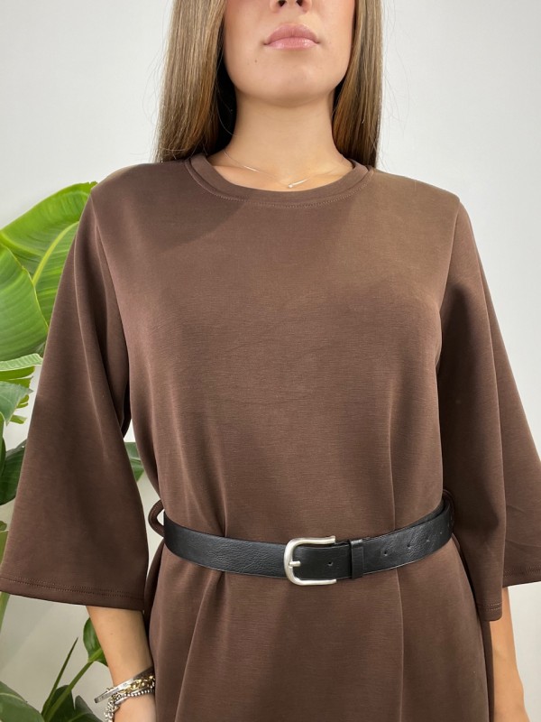 DRESS MONICA MARRONE DRESS MONICA MARRONE