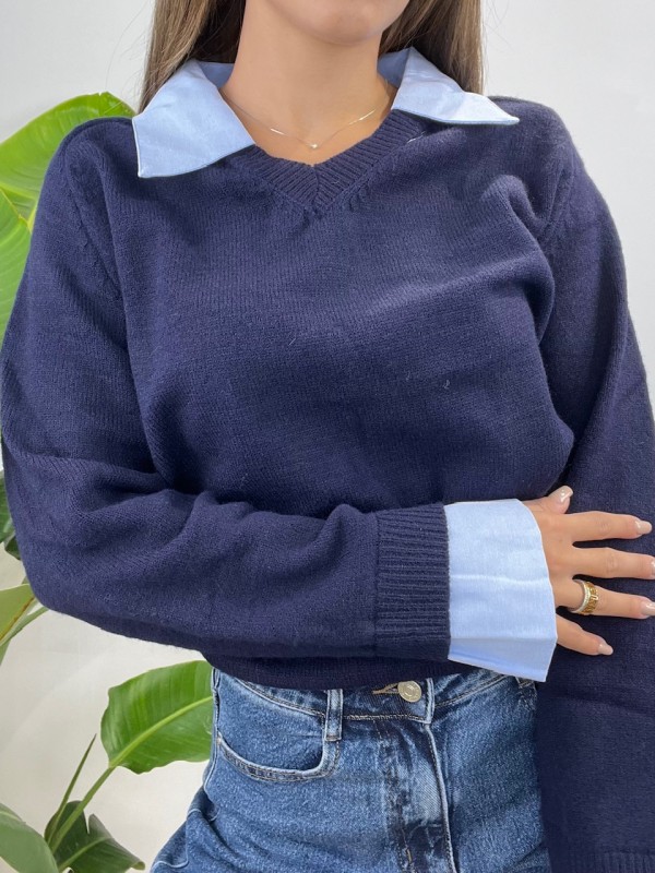 PULLOVER CINDY BLU PULLOVER CINDY BLU