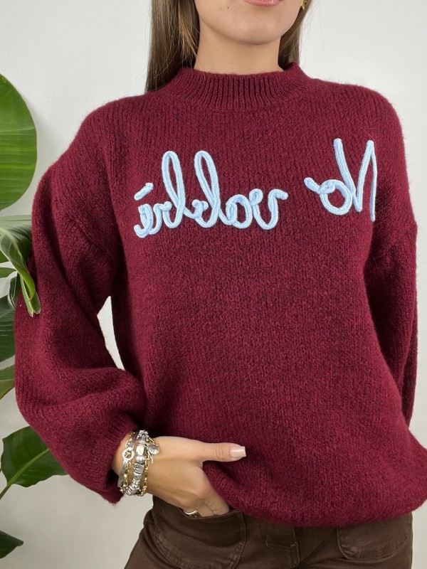 PULLOVER NO VABBè BORDEAUX PULLOVER NO VABBè BORDEAUX