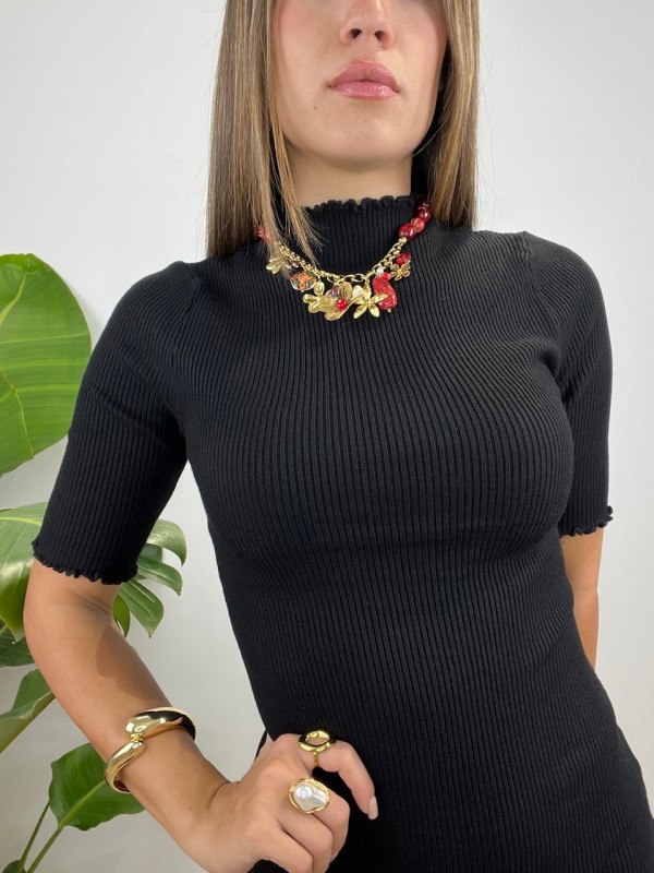 DRESS COSTINE GINNY NERO DRESS COSTINE GINNY NERO