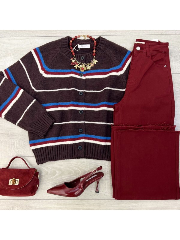 CARDIGAN GLORIA MARRONE CARDIGAN GLORIA MARRONE